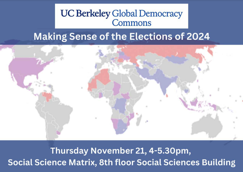 a map showing countries around the world where elections were held in 2024